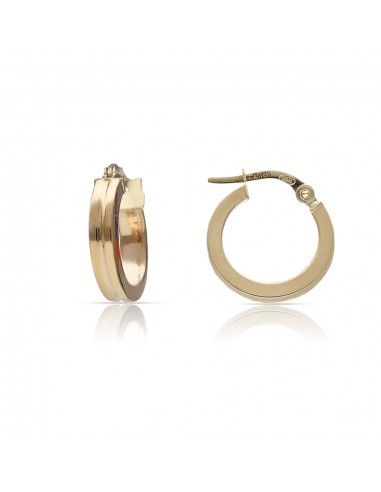 Pendientes Aros Ondas Oro 1ª Ley 18 Kilates