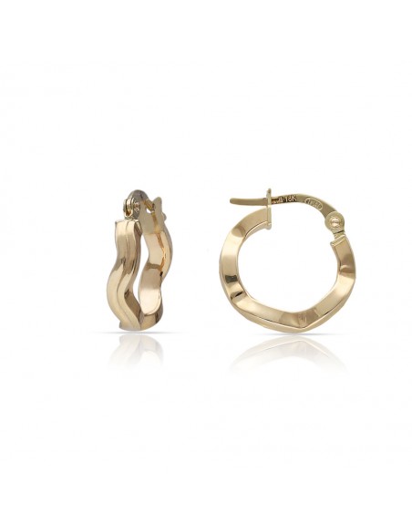 Pendientes Aros Oro 1ª Ley 18 Kilates