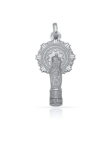 Medalla Virgen Del Pilar Plata 1ª Ley 925mm