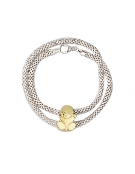 Pulsera Madre Niño en Oro y Plata – PCP-78