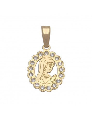 Medalla Virgen Niña Comunion Oro 1ª Ley 18 Kilates
