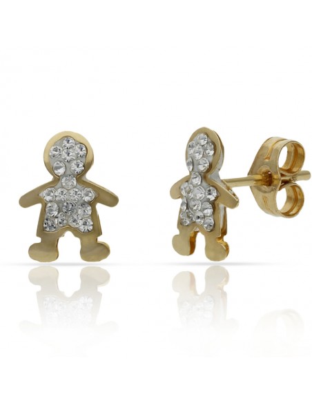 Pendientes Niño Oro 1ª Ley 18 Kilates