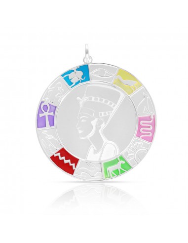 Colgante Nefertiti-Egipto Plata 1ª Ley 925mm