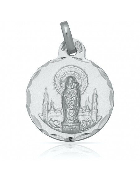 Medalla Virgen Del Pilar Plata 1ª Ley 925mm