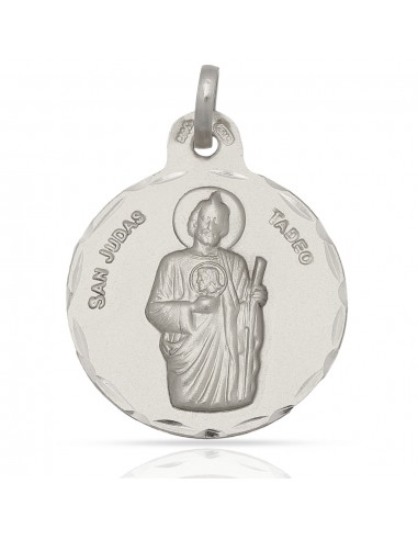 Medalla San Judas Tadeo Plata 1ª Ley 925mm
