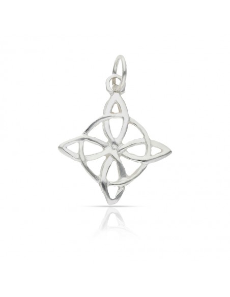 Colgante Nudo de Bruja Plata 1ª Ley 925mm