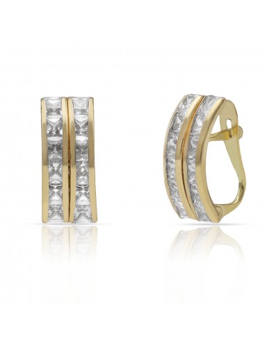 Pendientes Circonitas Oro 1ª Ley 18 Kilates