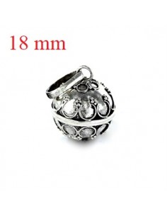 Colgante Labrado Llamador De Angeles Plata 1ª Ley 925mmm