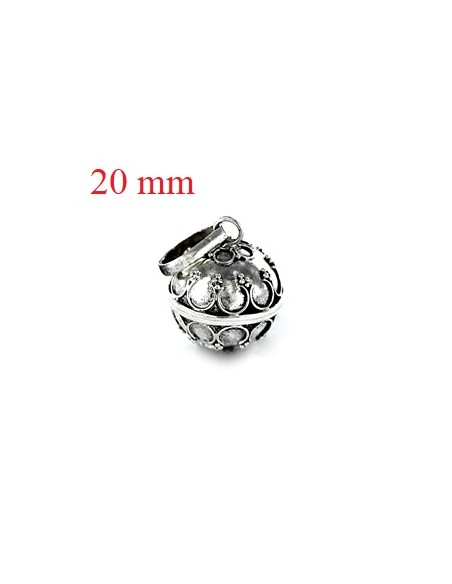 Colgante Labrado Llamador De Angeles Plata 1ª Ley 925mm