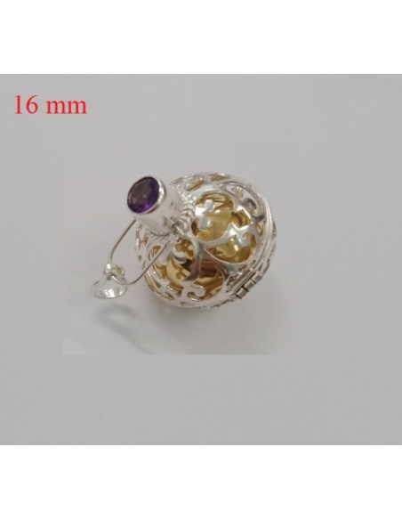 Colgante Labrado Llamador De Angeles Plata 1ª Ley 925mm