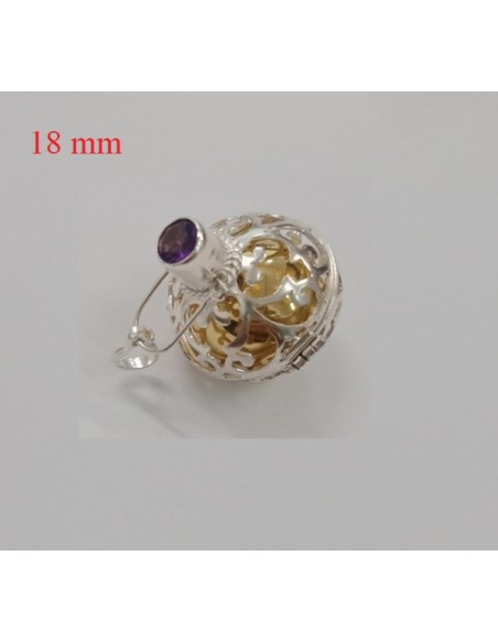 Colgante Labrado Llamador De Angeles Plata 1ª Ley 925mm