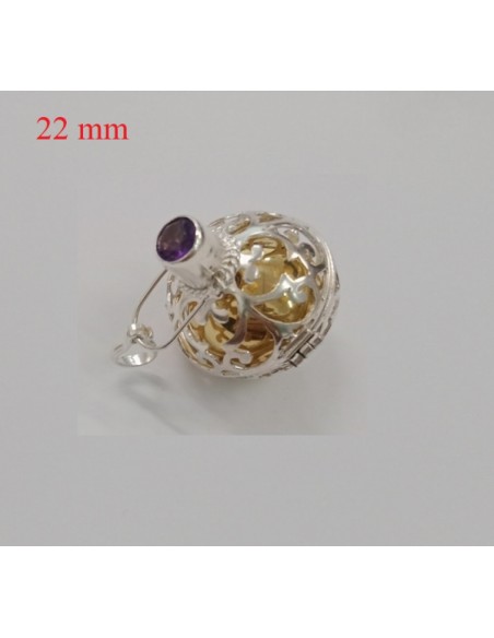 Colgante Labrado Llamador De Angeles Plata 1ª Ley 925mmm