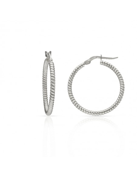 Pendientes Aros Plata 1ª Ley 925mm