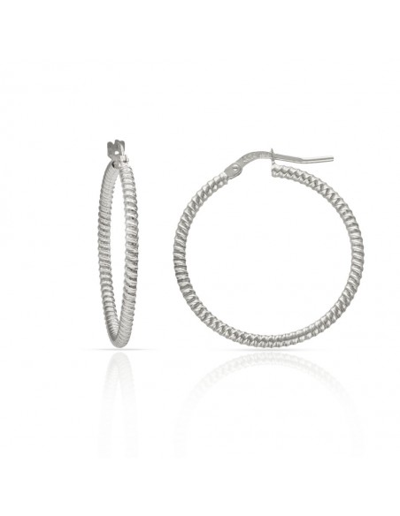 Pendientes Aros Plata 1ª Ley 925mm