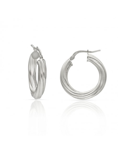 Pendientes Aros Plata 1ª Ley 925mm