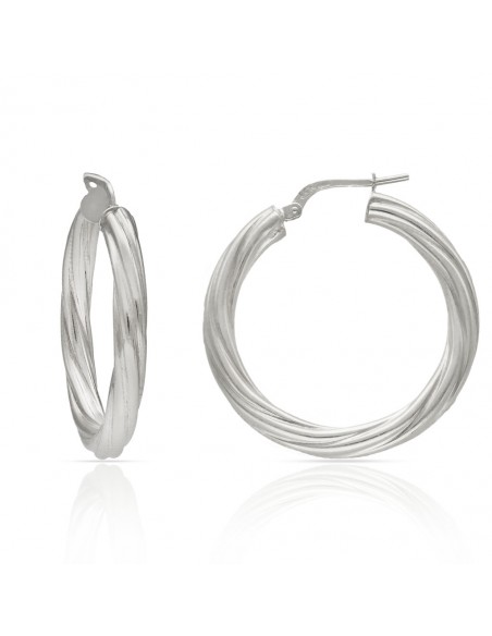 Pendientes Aros Plata 1ª Ley 925mm