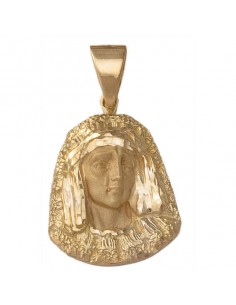 Colgante Virgen De La Macarena Oro 1ª Ley 18 Kilates