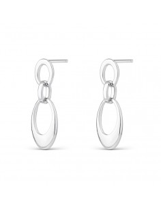 Pendientes plata 1° Ley rodiada