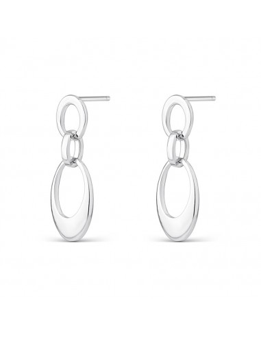 Pendientes plata 1° Ley rodiada