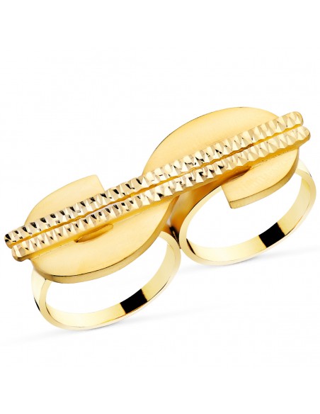 Sello Simbolo Dolar Tallado En Dos Cuerpos 50x17mm Oro 1ª ley 18 Kiates