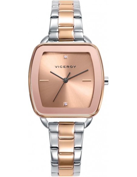 Reloj Bicolor IP Rosado Viceroy Señora