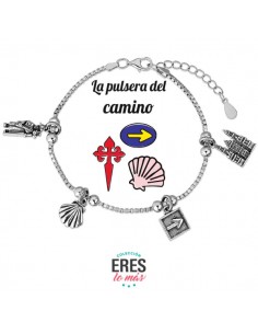 Pulsera Camino De Santiago Plata Rodiada 1ª Ley 925mm