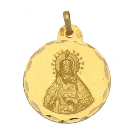 Medalla Virgen de la Macarena Oro 1ª Ley 18 Kilates