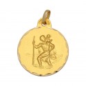 Medalla San Cristobal Oro 1ª Ley 18 Kilates