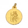Medalla San Cristobal Oro 1ª Ley 18 Kilates