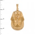 Colgante Cabeza de Faraon Egipcio Oro 1ª Ley 18 Kilates